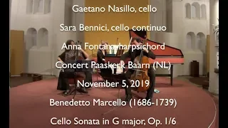 Benedetto Marcello Cello Sonate Op. 1, no. 6 in G major