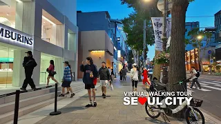 [4K] SEOUL - Evening Walk around the Cafe Street and Itaewon-ro in Hannam-dong, South Korea, Travel