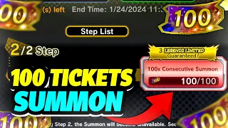 FINAL 100 TICKETS SUMMON!! (Dragon Ball LEGENDS)