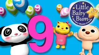 The Number 9 Song | Nursery Rhymes for Babies by LittleBabyBum - ABCs and 123s