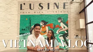 [DAY2]OUR FIRST TIME in Vietnam Vlog🇻🇳  Ho chi Minh City/Thao Dien cafe and Art shops🛍️