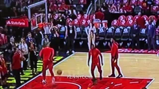 42 years old Vince Carter 360 dunk during warmup (2019)