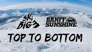 BANFF SUNSHINE Ski Resort: Top to Bottom 4K