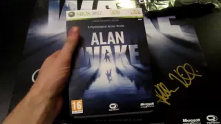 Unboxing Alan Wake Limited Collector's Edition - SIGNED copy!