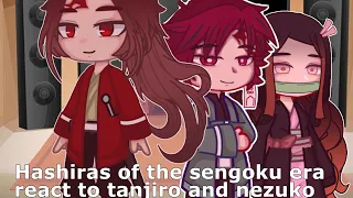 Hashiras of the sengoku era reacts to tanjiro and nezuko |Demon Slayer KNY| spoiler warning