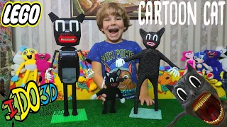 Картун Кэт 3D против Картун Кэт из Lego/Scp монстр Cartoon Cat/Нарисовали Картун Кэта 3D ручкой