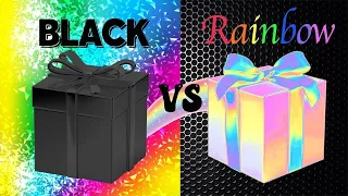 CHOOSE YOUR GIFT 🎁/ Black VS Rainbow 🌈 ELIGE TU REGALO || Black And Rainbow Gift