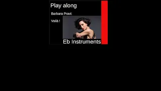 Barbara Pravi - Voilà, France, ESC 2021 play along for Eb-Instruments