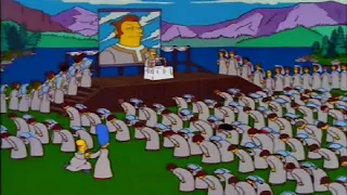 The Simpsons S09E14 - Homer Joins A Cult |  Nanananana LEADER | Homer & Leader |Check Description ⬇️