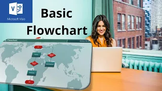 This video explains how to create a basic flowchart in Microsoft Visio