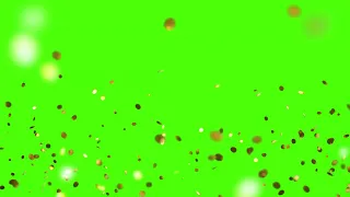 Green Screen Confetti Falling