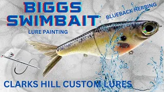 Lure Painting: Biggs Swimbait in Alternative Blueback Herring