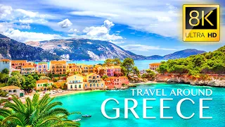 Beautiful Trip to GREECE in 8K ULTRA HD - Travel to Best Places in Greece with Relaxing Music 8K TV