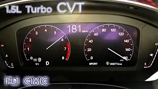 (2021y)  FL1  CIVIC  CVT , acceleration test.Japan specification .1.5L turbo FF CVT.