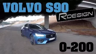 2017 Volvo S90 D5 R-Design Ride&Acceleration (0-200 km/h)