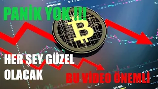 PANİK YOK!!! HER ŞEY GÜZEL OLACAK (BİTCOİN ANALİZ BİNANCE ETHEREUM MANA DENT AVAX SOLONA  ANALİZ)