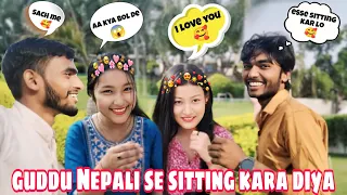 Guddu Nepali Se Sitting Kara Diya 😱😱 !! #funny #vlog #mkofficial9798