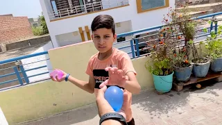 Water Balloon Fight With Piyush 😂