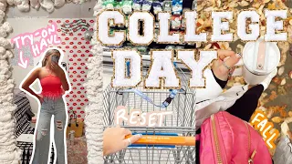 College RESET PRODUCTIVE Day In My Life | grocery haul, clean with me, studying, SHEIN try-on haul