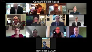 Concord Select Board - November 2, 2020