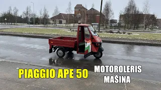 PIAGGIO APE - motoroleris su AM KATEGORIJA!