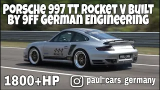 1700 HP 9ff Porsche 997 TT Rocket V @extreme fast von 100-340 kmh