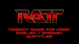 Ratt - Nobody Rides For Free (English - Spanish subtitles) HQ Audio