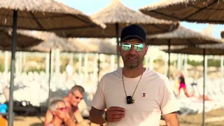 Deutsche Urlauber am Strand von Evrenseki Side der Türkei