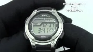 Мужские японские наручные часы Casio W-212H-1A