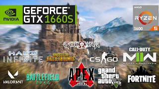 10 Games GTX 1660 SUPER 6GB 1080P FPS TEST | AMD RYZEN 5 3600