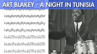 Art Blakey's Solo on "A Night in Tunisia" (Live in 1958) -  Solo Transcription for Drumset