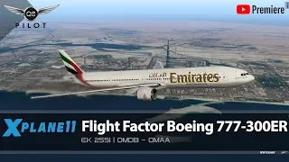 Flight Factor Boeing 777-300ER | OMDB ✈ OMAA | X-Plane 11