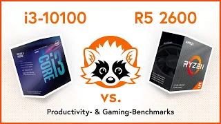 Intel Core i3 10100 vs. AMD Ryzen 5 2600 - CPU benchmarks comparison