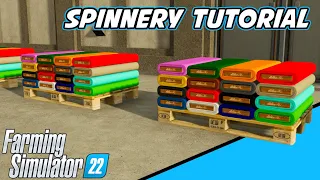FS22 How To Use Production Chains - Spinnery | Farming Simulator 22