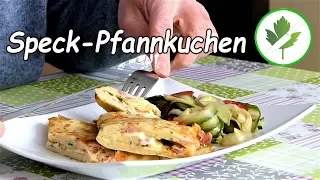 15 Minuten Küche - Rustikaler Speck-Pfannkuchen /schnelle Rezepte #günstig