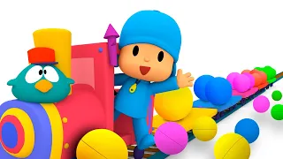 🚂 Pocoyo's Train [Learn SHAPES FOR KIDS] Colors and Shapes Videos | Full Episodes |VIDEOS & CARTOONS