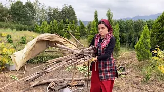 Mix of village life in Iran and cooking spicy grilled fish