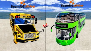 BEAMNG DRIVE NORMAL BUS VS BEAMNG DRIVE LONDON BUS - WHICH IS BEST ?