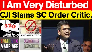 "I am Very Disturbed, Comment on SC Order" CJI DY CHandrachud #supremecourtofindia #lawchakra