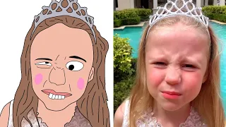 Nastya wants to be Beautiful Funny Drawing Meme | Like Nastya