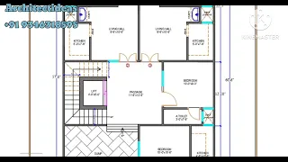 1800SQFT|COMFORTABLE PORTIONS 1BHK||GROUND FLOOR PLAN WITH LIFT & STAIRCASE||ARCHITECTIDEAS OPTION-2