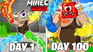 I Survived 100 Days as an ELEMENTAL CYCLOPS in HARDCORE Minecraft