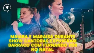 Maiara alfineta Fernando em show, e Maraisa expõe barraco no Natal: 'Vergonha".