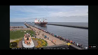 Heerengracht and the Vista Star arriving Duluth Minnesota Ship Canal