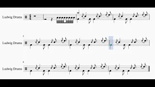 The Beatles - Ticket To Ride  - Ringo Starr Isolated Drums With Notation