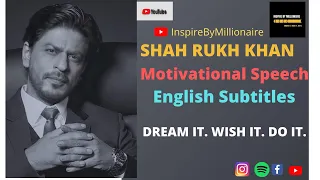 Shah Rukh Khan's Motivational Speech for student at DAIS, Freedom to Be Yourself (English Subtitles)