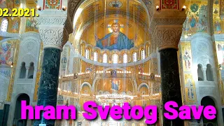 CONTINUATION OF WORKS IN AND AROUND THE TEMPLE SAINT SAVA , NEW VIDEO