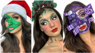 The Grinch Makeup And Cosplay Tutorial 🍃 Christmas Makeup Ideas 🍃 Makeup Compilation 🥰