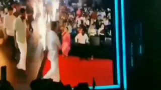 Actor Dhanush 's Entry at Vikatan Awards 2019