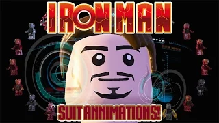 LEGO Marvel's Avengers - All Iron Man Suit Up Animations (House Party Protocol Achievement/Trophy)